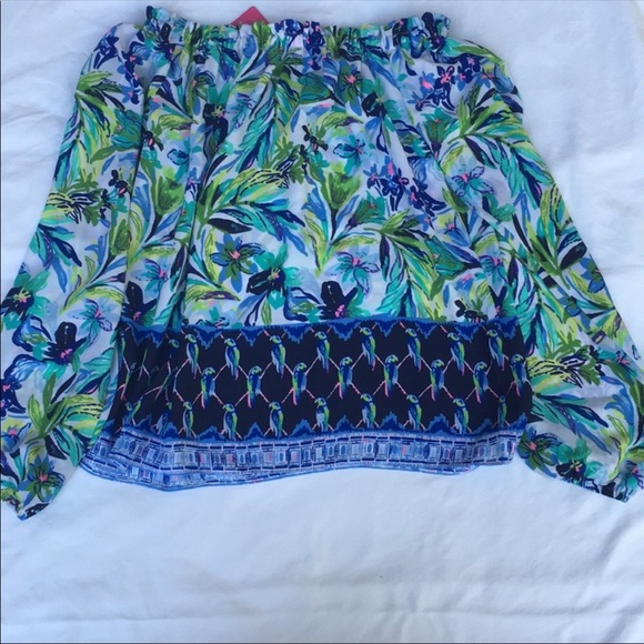Lilly Pulitzer lou Lou petal faster blouse - Picture 4 of 6